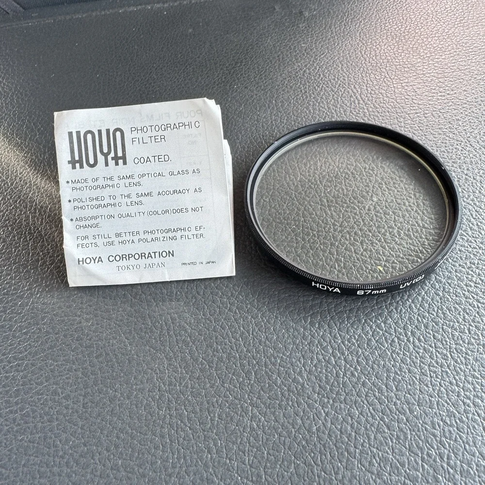 Hoya HMC UV (0) Filter Made in‎ Japan - Multicoated With Manual